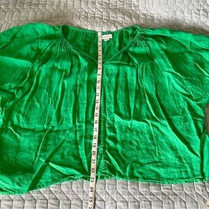 Velvet by Graham and Spencer green linen top